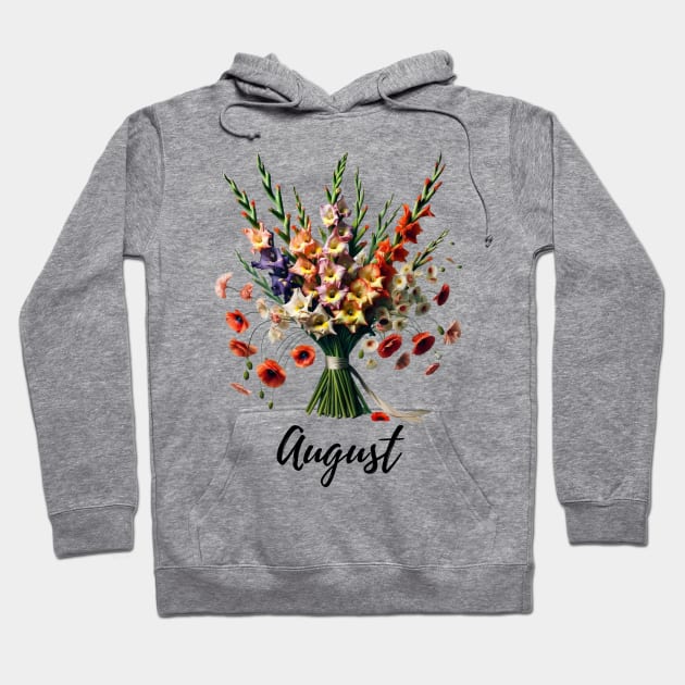 August Flower Shirt, August Birth Month, Vintage Watercolor Floral Tshirt, Mothers Day Gift, Boho Garden, Cottagecore TShirt, Van Gogh Tee Hoodie by HoosierDaddy